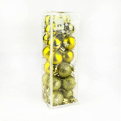 Набор шаров 3 см 24 шт золотой WL-LYF3/Gold