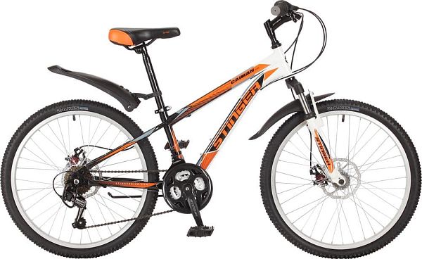 Велосипед горный Stinger Caiman D 24" 12,5" 18 ск. оранжевый 24SHD.CAIMD.12OR7 