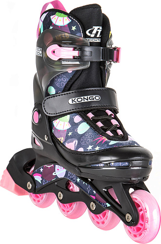 													Роликовые коньки Tech Team Kongo, 30-33 (S) розовый, 2021, 087136 фото 2