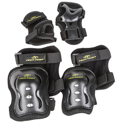 													Роликовые коньки Tech Team Maya Set, 27-30 Black - Yellow, , 00010978 фото 4