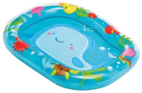 Бассейн детский надувной Intex Lil' Whale Baby 112х84х10 см, арт. 59406