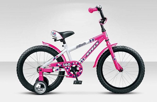 Велосипед детский  STELS PILOT 160 18" 10,5" розово-белый LU0002561 