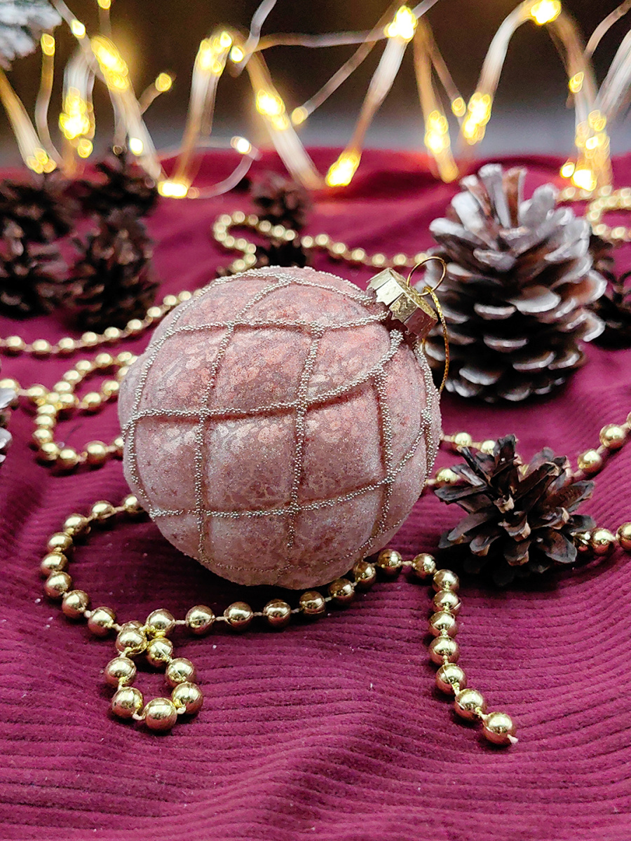 Шар бронзовый мармелад 8 см, стекло Merry Green MG24068 фото 2 Шар бронзовый мармелад 8 см, стекло Merry Green MG24068 фото 2