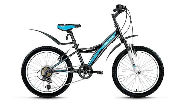 Велосипед горный FORWARD Dakota 20 2.0 20" 10,5" 6 ск. черный глянцевый FORWARD Dakota 20 2.0 10,5" 