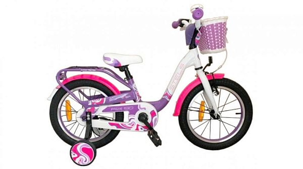 Велосипед детский  STELS PILOT 190 16" 9" фиолетово-розово-белый LU074703 