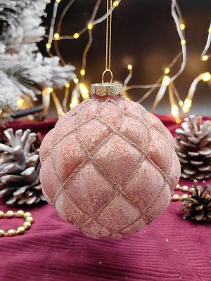 Шар бронзовый мармелад 10 см, стекло Merry Green MG24066