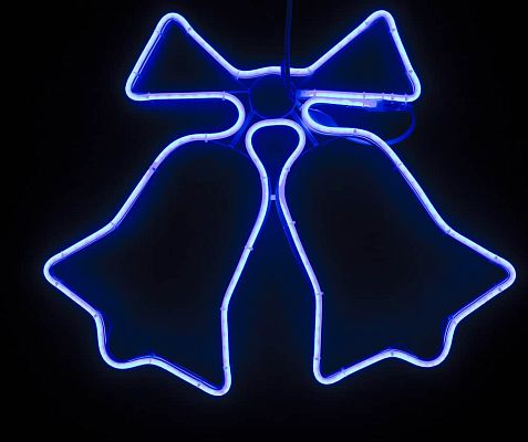 Светодиодная фигура Колокольчик  синий  К130-497