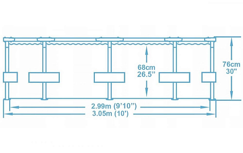 													Бассейн каркасный Intex Mini Frame 305x76 см, арт. 28206 фото 3