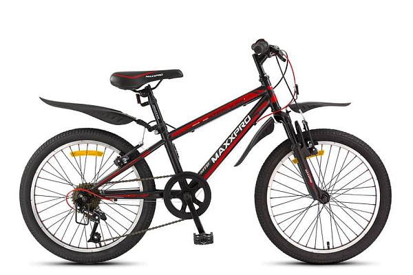Велосипед горный MAXXPRO STEELY 20 20" 11" 6 ск. черно-оранжевый Y104-H36120 