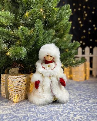 Снегурочка  30 см белый 19B603-12