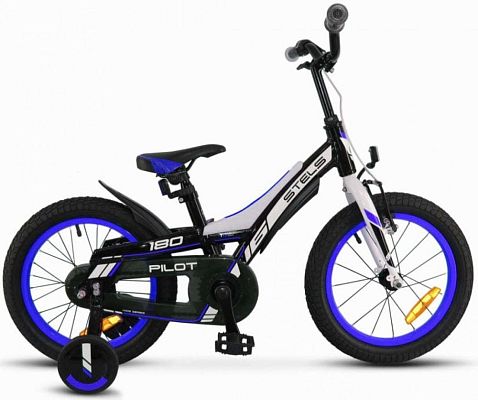 Велосипед детский  STELS PILOT 180 16" 9" черно-синий LU074701 