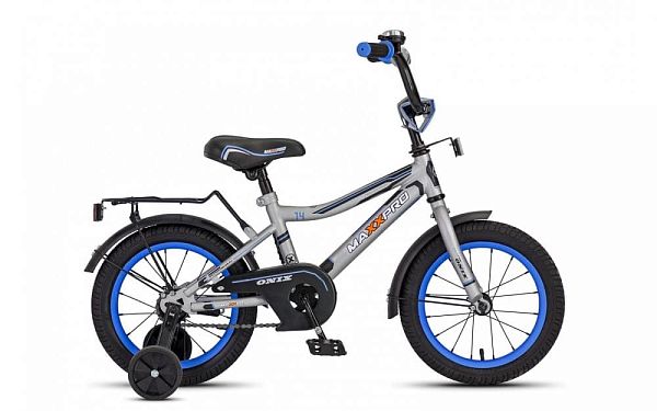 Велосипед детский MAXXPRO ONIX 14"  матовый черно-синий ONIX-14-4 (19) 