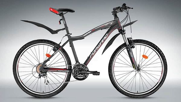 Велосипед горный FORWARD Hesper 1.0 (2015) 26" 17" 21 ск. черный матовый FORWARD Hesper 1.0 (2015) 1