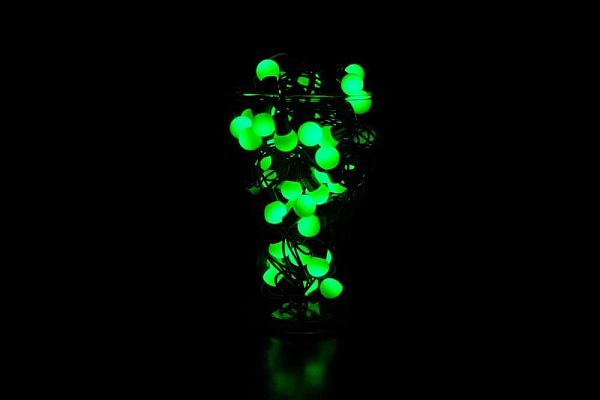  5 м, зеленый 50 LED, , провод , 2013716