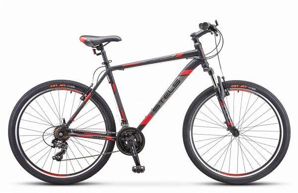 Велосипед горный STELS Navigator 700 V 27.5" 17,5" 21 ск. Чёрный/красный LU082732 