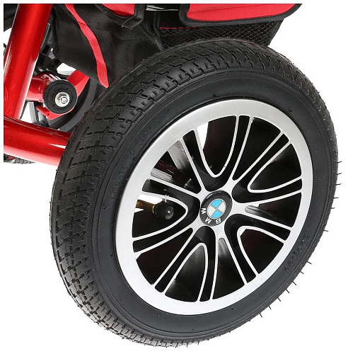 Детский трехколесный велосипед с ручкой BMW M-N1210-RED красный (588) фото 8 Детский трехколесный велосипед с ручкой BMW M-N1210-RED красный (588) фото 8
