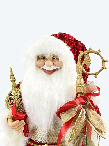 													Дед Мороз  60 см красный, золотой S1059-24 фото 2