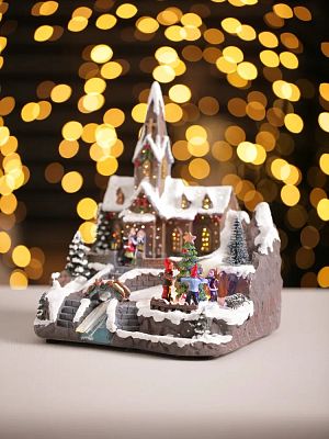 Новогодняя композиция  24х22х28 см MG0627-09