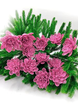 Цветок розовый d  см Allotos9pink