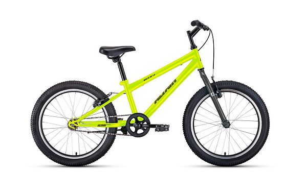 Велосипед горный ALTAIR MTB HT 1.0 20" 10,5" 1 ск. ярко-зеленый/серый 1BKT1J101003 