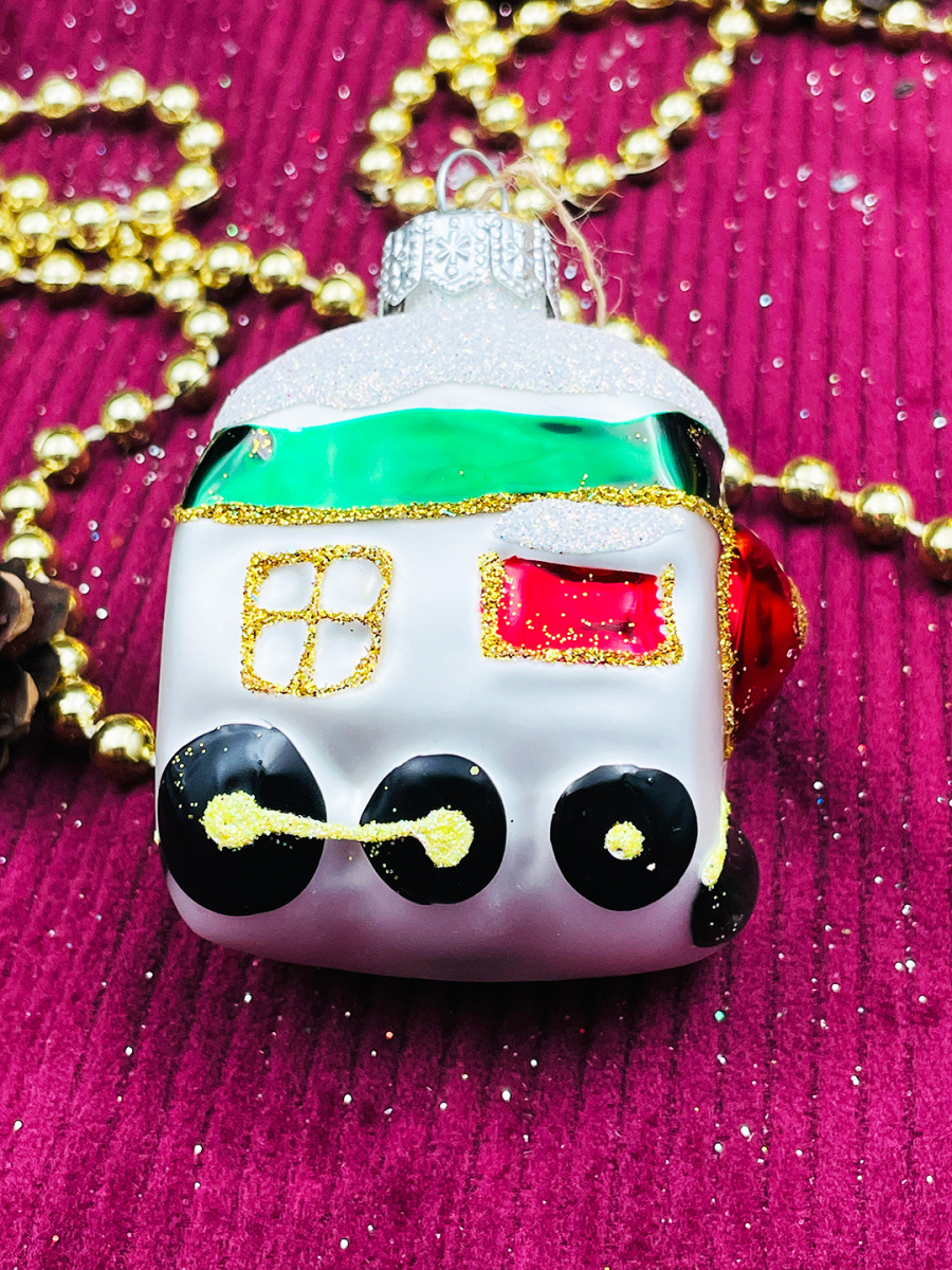 Елочная игрушка Паровоз серебристый см, стекло Елочные Сказки // Паровоз фото 4 Елочная игрушка Паровоз серебристый см, стекло Елочные Сказки // Паровоз фото 4