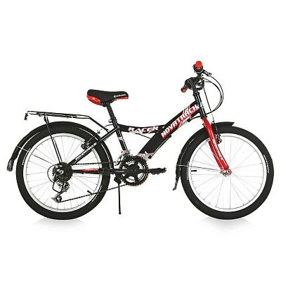 Велосипед горный Novatrack RACER 20"  12 ск. черный 20SH12V.RACER.BK7 