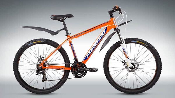 Велосипед горный FORWARD Next 1.0 disc (2015) 26" 19" 21 ск. оранжевый глянцевый FORWARD Next 1.0 di