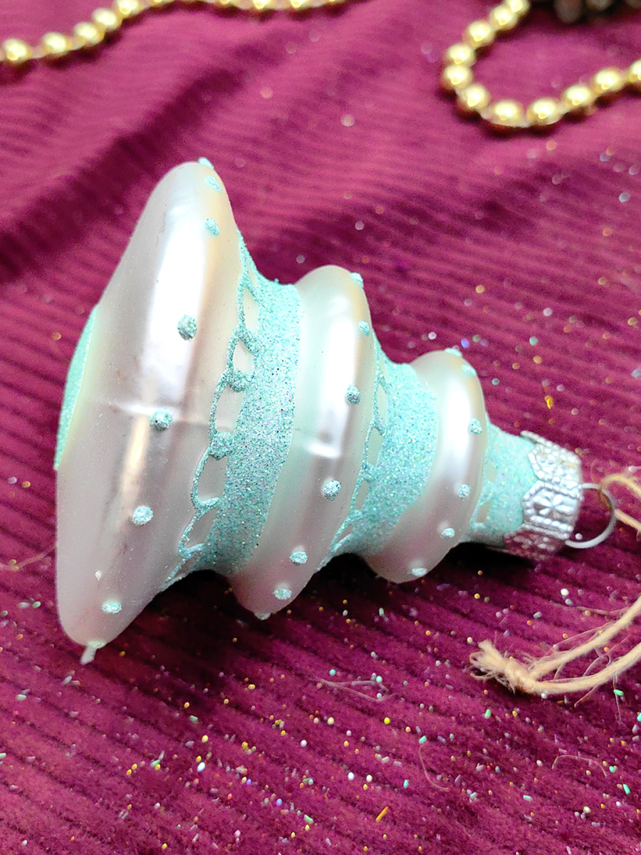 Елочная игрушка Елочка серебристый 7 см, стекло // елочка SILVER фото 2 Елочная игрушка Елочка серебристый 7 см, стекло // елочка SILVER фото 2