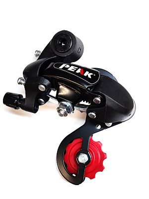 Переключатель задний PEAK RD 17A, 6/7/8 скоростей, на адаптер (петух), короткая,   RD 17A peak Переключатель задний PEAK RD 17A, 6/7/8 скоростей, на адаптер (петух), короткая,   RD 17A peak