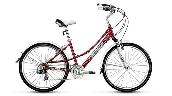 Велосипед городской FORWARD женский Azure 26 2.0 26" 17" 21 ск. розовый глянцевый FORWARD Azure 26 2