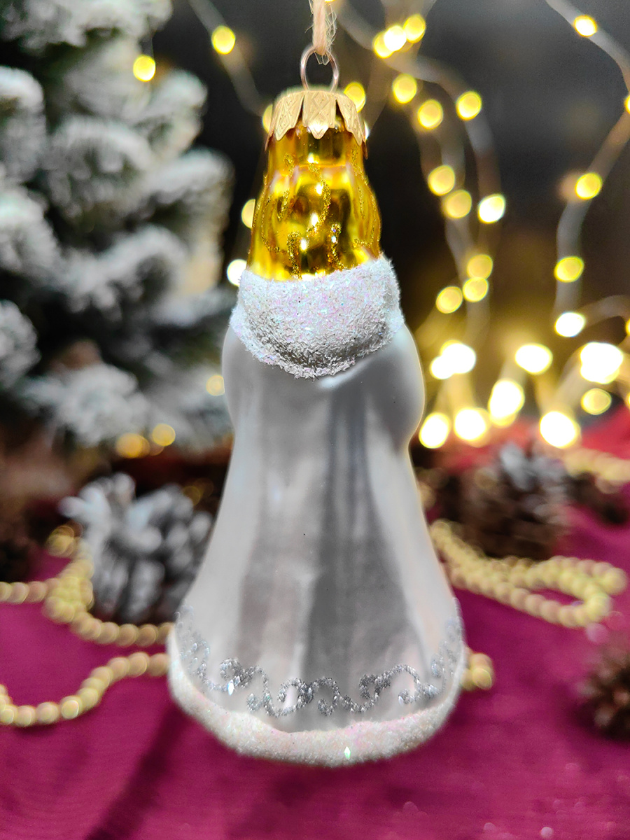 Елочная игрушка Снегурочка серебристый 11 см, стекло // снегурочка SILVER фото 2 Елочная игрушка Снегурочка серебристый 11 см, стекло // снегурочка SILVER фото 2