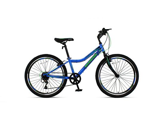 Велосипед горный MAXXPRO STEELY 24 LITE 24" 12" черно-зеленый Х2400-3 2025