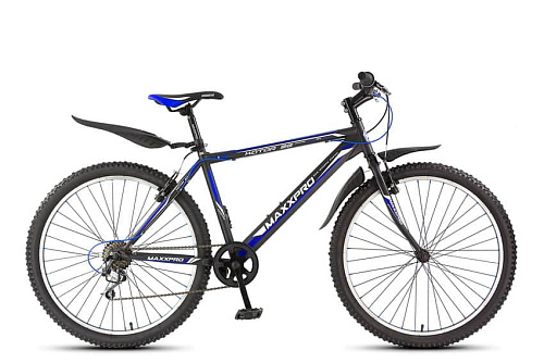 													Велосипед горный MAXXPRO KATAR 26" 17,5" 6 ск. черно-синий Y104-H36127-3 