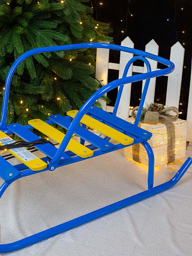 Санки детские Ветерок 1 голубой 4413773/В1/Г2 фото 4 Санки детские Ветерок 1 голубой 4413773/В1/Г2 фото 4