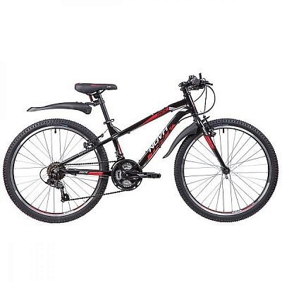 Велосипед горный Novatrack PRIME 24" 13" 18 ск. черный 24AHV.PRIME.13BK4 2024