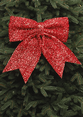 Бант 32 красный 1шт 9918023