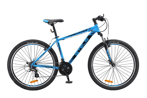 													Велосипед горный STELS Navigator 500 V 27.5" 17,5" 21 ск. голубой LU072109 