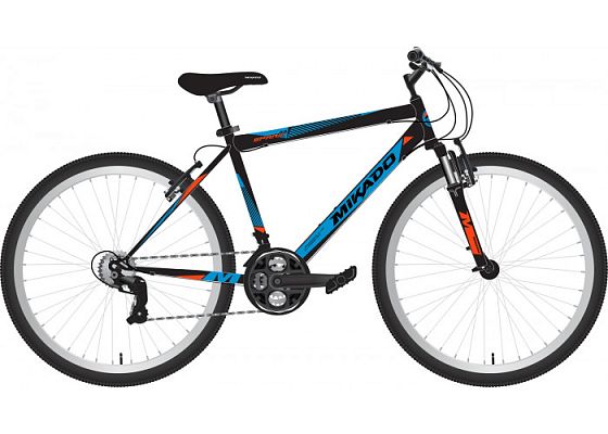 Велосипед горный MIKADO SPARK 3.0 26" 18"  ск. черный 26SHV.SPARK30.18BK1 
