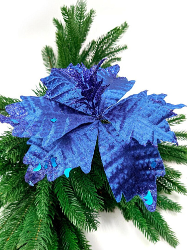 Цветок синий d 23 см Flo-27 фото 3 Цветок синий d 23 см Flo-27 фото 3