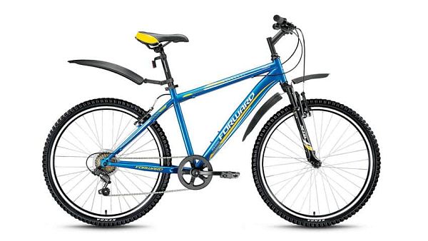Велосипед горный FORWARD Flash 2.0 26" 17,5" 6 ск. синий глянцевый FORWARD Flash 2.0 17,5" синий гля