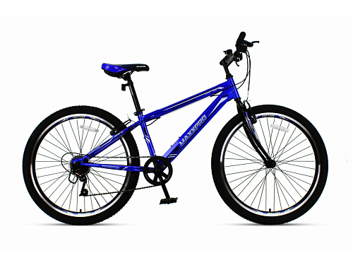 													Велосипед горный MAXXPRO KATAR 26" 14" 6 ск. сине-белый N2600-1 2021 фото 2