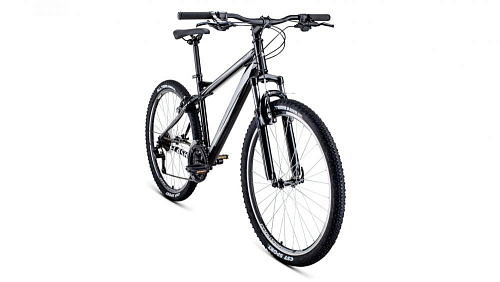 													Велосипед горный FORWARD FLASH 26 1.2 26" 17" черный/серый RBKW1M16G026 2021 фото 2
