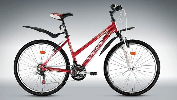 Велосипед горный FORWARD Jade 1.0 (2015) 26" 17" 18 ск. красный глянцевый FORWARD Jade 1.0 (2015) 17