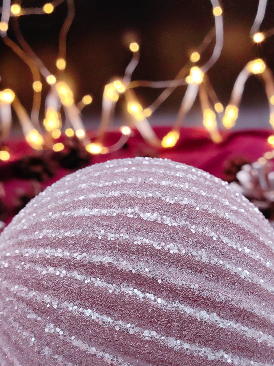 Шар снежная сирень 8 см, стекло Merry Green MG24153 фото 4 Шар снежная сирень 8 см, стекло Merry Green MG24153 фото 4