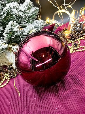 Шар 15 см 1 шт вино 150SP01-01Wine