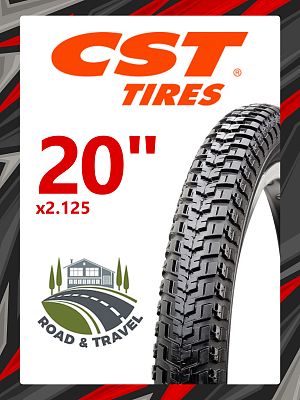 Велопокрышка CST 20"x2.125 WIREBEAD CITY C712  черный TB34218200