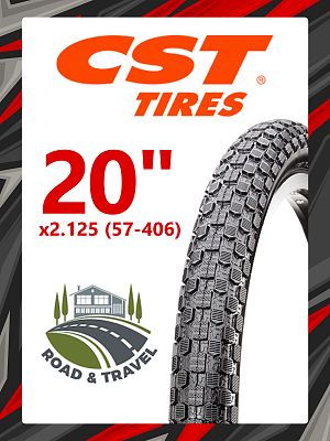 Велопокрышка CST 20"x2.125 (57-406) WIREBEAD BMX RACE C1382N  черный TB35346400