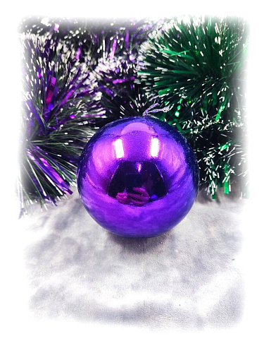 													Набор шаров 8 см 24 шт фиолетовый MAS88-8PUR фото 3