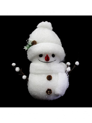 Снеговик 35 см белый К130-628 Снеговик 35 см белый К130-628