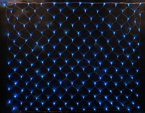 													Светодиодная гирлянда сетка 360 LED LED 3х1,5 м синий 152018Blue